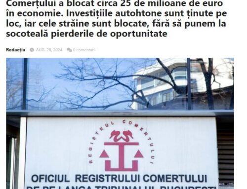 Portalul ONRC este în continuare nefuncțional